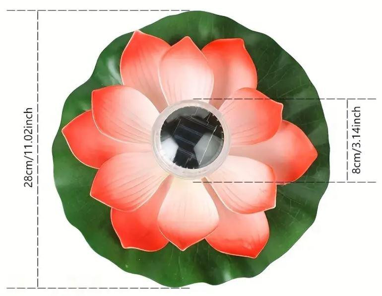 Плавающий светильник в форме цветка с солнечной батареей RGB. Киев - изображение 2