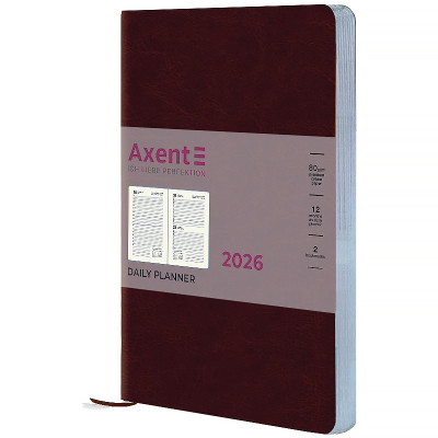 Еженедельник Axent датированный 2026 Partner City Soft, 145х210, коричневый (8821-26-05-A) Винница - изображение 1