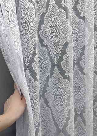 Тюль жакардова колір білий 1226т Київ