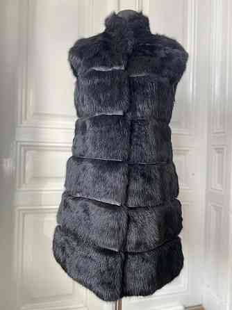 Жилетка жіноча з хутра кролика подовжена 48 р. Коломыя