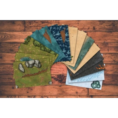 Настольная игра Geekach Games Поля для боя НРИ (8 двусторонних полей) (gkac1004) Винница - изображение 2