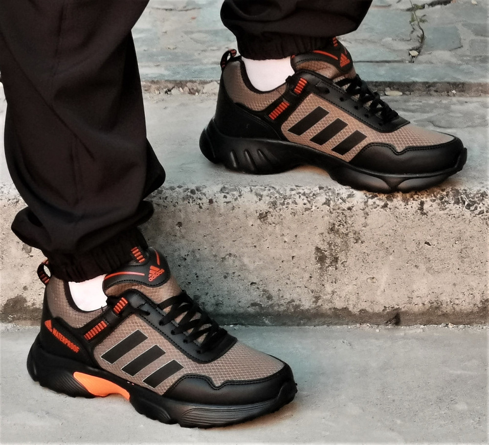 Термо Кроссовки Adidas Waterproof Хаки Мужские Еврозима Адидас Зелёные (размеры: 40,41,42,43) Днепр - изображение 9