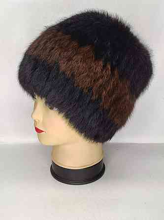 Шапка женская меховая Кубанка Рената Коричневый Харьков