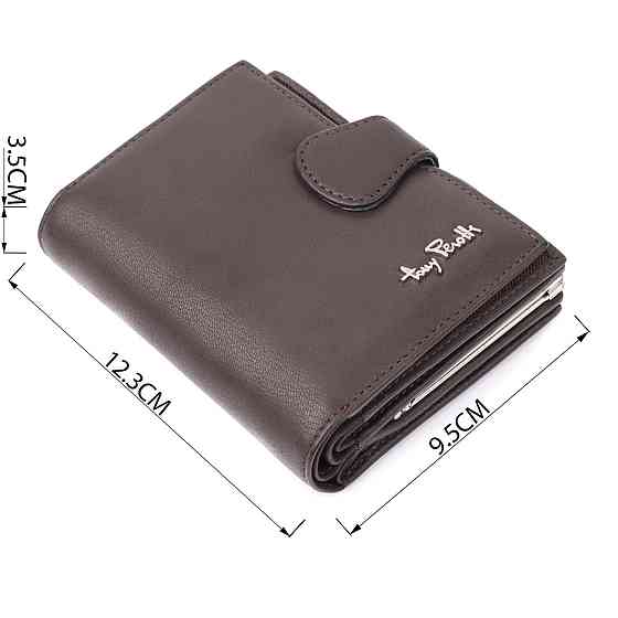 Місткий жіночий вертикальний гаманець з натуральної шкіри Tony Perotti 20841_1 (2656 moro) Коричневий Київ