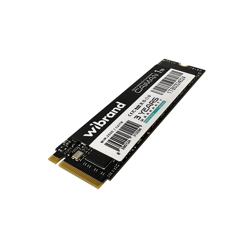 SSD диск накопитель M.2 Wibrand Caiman 1TB NVMe 2280 PCIe 3.0 3D NAND WIM.2Твердотельный накопитель Одесса - изображение 1