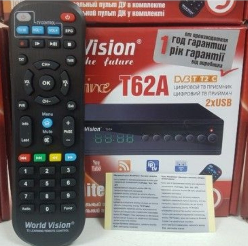 Приставка Т2 тюнер ресивер приемник DVB-T2 World Vision T62A декодер. Харьков - изображение 3