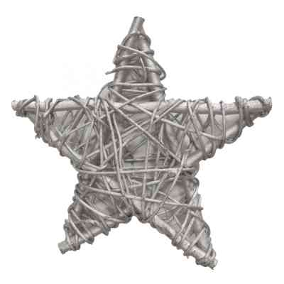 Прикраса декоративна YES! Fun Зірка ротангова срібна 25 см (974255) Вінниця