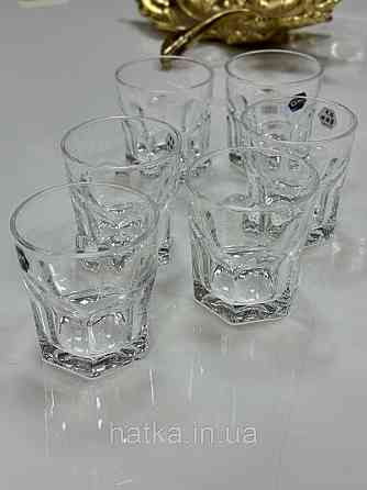 Набір склянок OLens "Тетра" 280 мл 6 шт. низький прозорий для дому та ресторанів 102-687 Київ