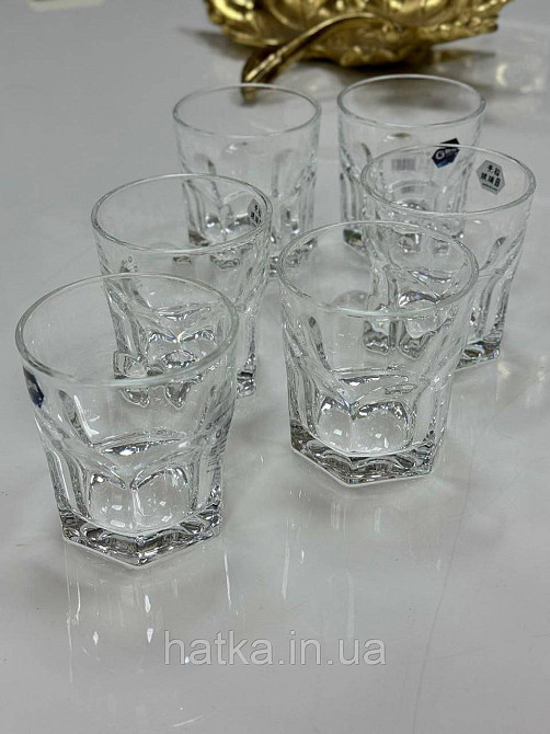 Набір склянок OLens "Тетра" 280 мл 6 шт. низький прозорий для дому та ресторанів 102-687 Київ - фото 3