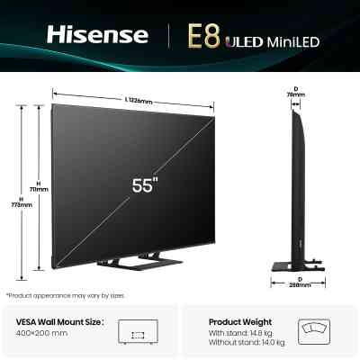 Телевизор Hisense 55E8Q Винница