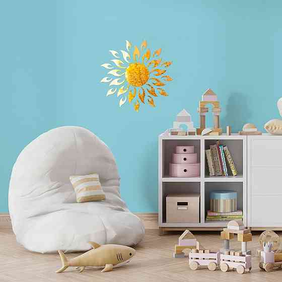 Зеркальный акриловый декор золото, 27 штук Киев