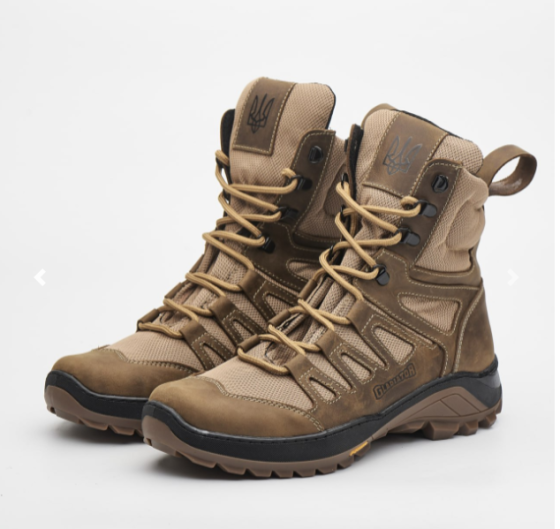 Чоловічі шкіряні черевики демісезонні (койот) PATRIOT BRC-4 44(28.8см) Харків