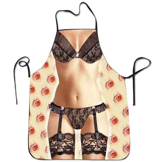 Фартух жіночий кухонний з прикольним принтом 80 на 60 см різнобарвний Київ