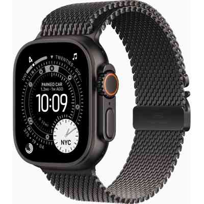 Смарт-часы Apple Watch Ultra 3 GPS + Cellular 49mm Black Titanium Case with Black Titanium Milanese Loop - Small (MF1N4QP/A) Винница