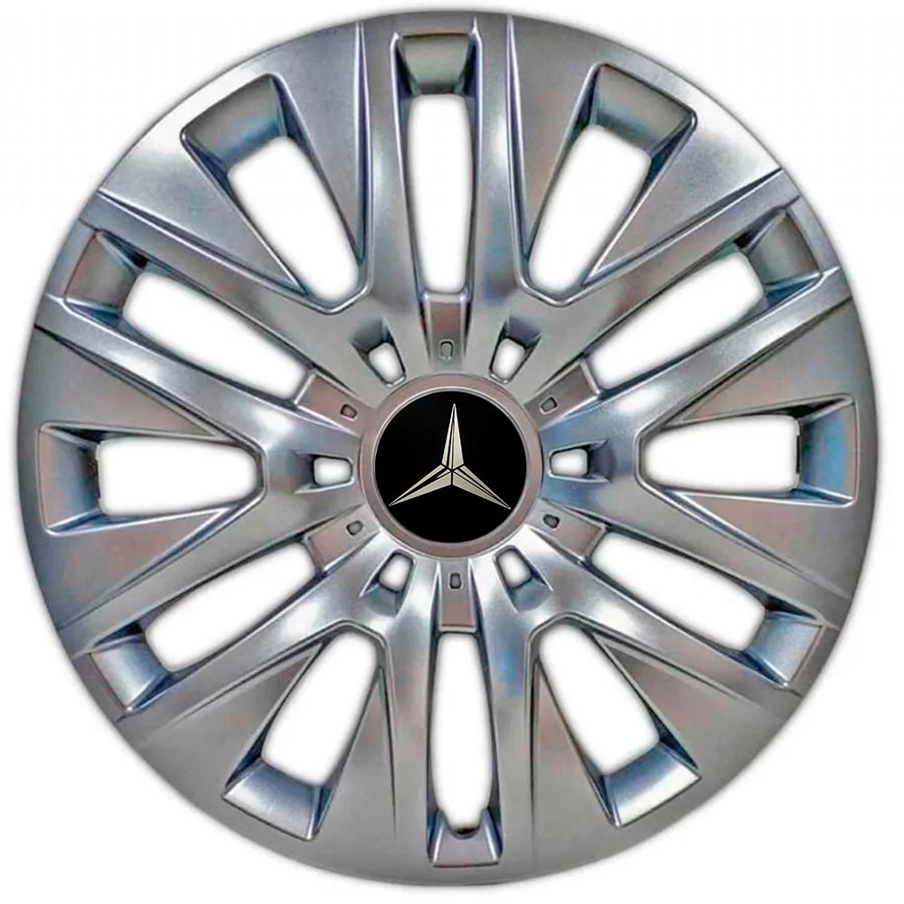 Автомобильные модельные колпаки R16 Mercedes-Benz 429 4шт, SJS, серебряные Киев - изображение 1