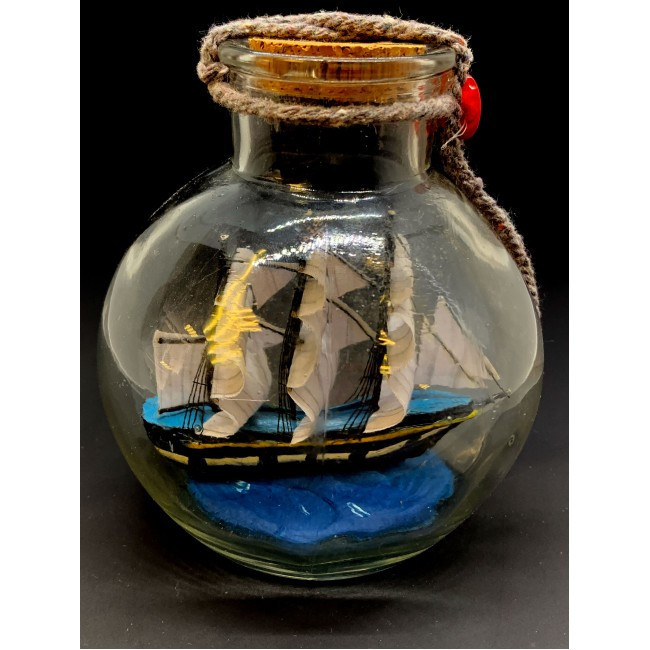 Сувенір морський Вітрильник в пляшці Київ - фото 2