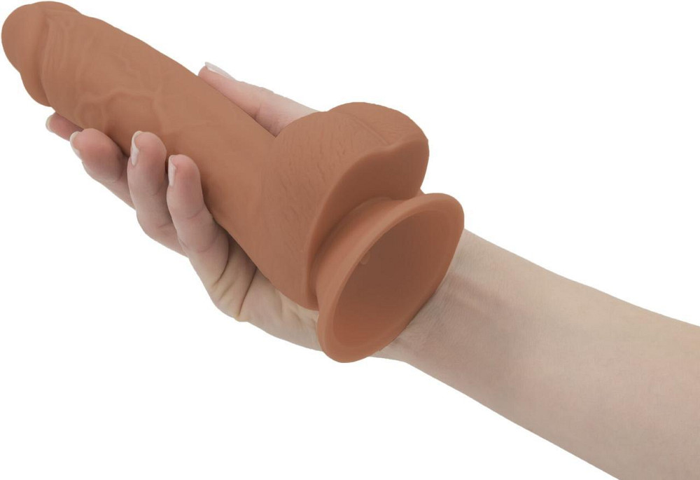 Фалоімітатор ADDICTION Steven 7.5" Silicone Dong Caramel, віброкуля в подарунок Sex Aura Київ - фото 7