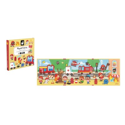 Развивающая игрушка Janod Магнитные истории Пожарные 30 элементов (J05453) Винница - изображение 1