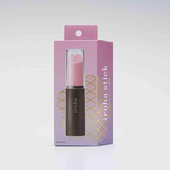 Вибратор-помада IROHA STICK Black, плавное увеличение мощности Sex Aura Киев