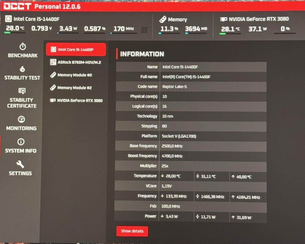Ігровий сет Core i5 14400F, B760 материнська плата, процесор, кулер Київ - фото 2