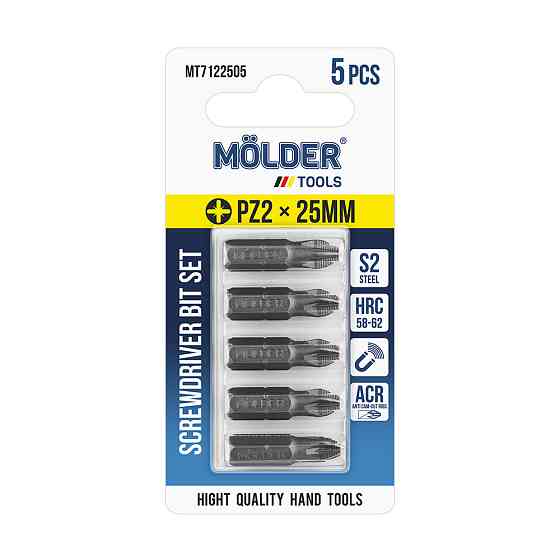 Набор бит Molder PZ2x25мм 5шт Львов