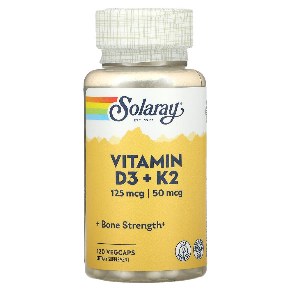 Витамин Д3 и К2 (Vitamin D-3 & K-2) 5000 МЕ/50 мкг 120 капсул Київ - фото 1