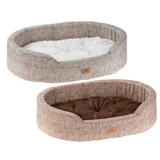 Лежак - кровать для собак и кошек Ferplast Dandy F (Ферпласт Денди Ф) 45 x 35 x h 13 cm - DANDY F 45, Коричневый желтая клетка Запорожье