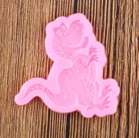 Молд силиконовый Динозавр 78 на 82 мм розовый Киев