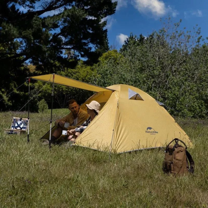 Намет двомісний Naturehike P-Series NH18Z022-P, 210T/65D, темно-зелений Київ - фото 2