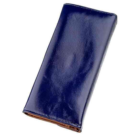 Гаманець жіночий конверт з гладкою екокожі Синій (KIVI) Київ