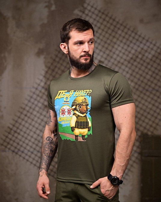 Тактична потовідвідна футболка Де я oliva ПП7850 Одеса - фото 2