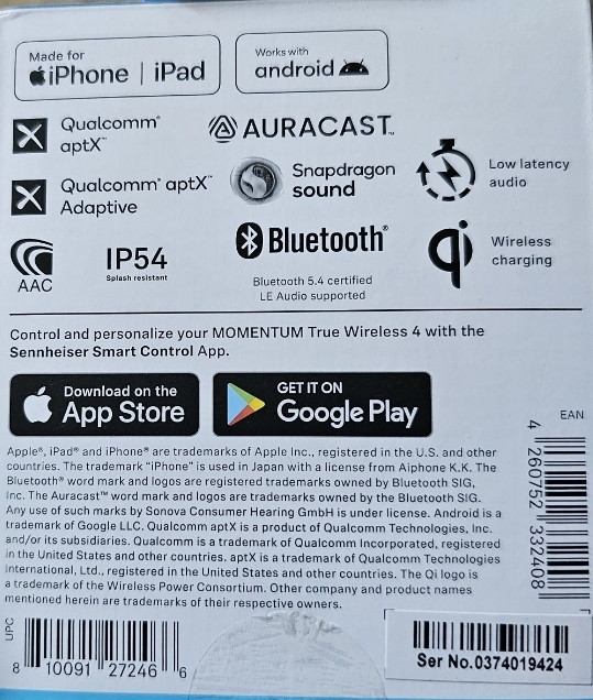 Беспроводные наушники Sennheiser True Wireless 4. Киев - изображение 2