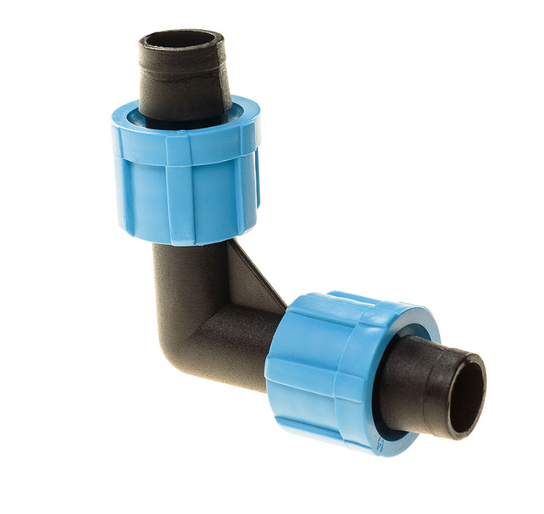 Коліно затискне для стрічки крапельного поливу Дніпро - фото 1