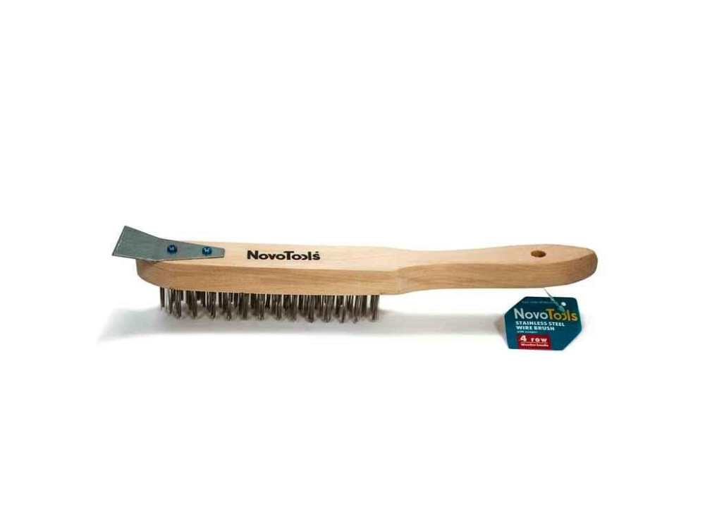 Щітка Ручна щітка-скребок дерев. ТМ NovoTools Київ - фото 1
