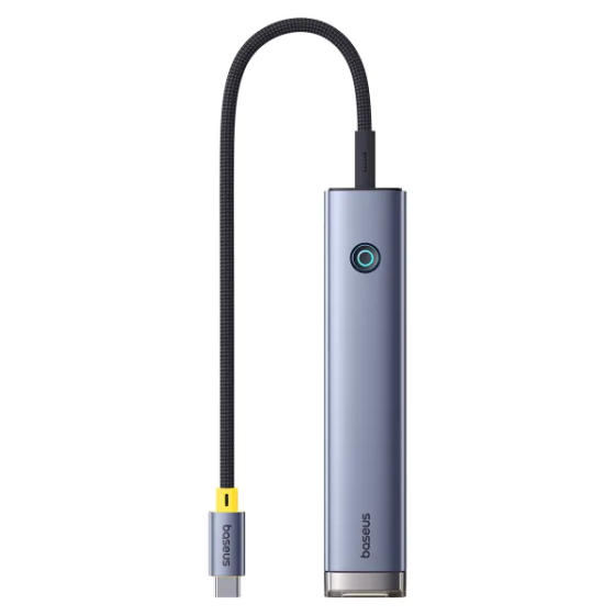 USB-хаб Baseus UltraJoy Series 7-Port HUB AIR Space Grey (Type-C to HDMI4K@60Hz*1+USB3.0*2+PD*1+SD/TF3.0*1+3.5mm*1) Одеса