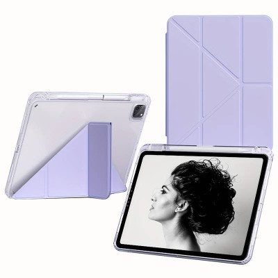 Чехол для планшета Armorstandart Ultra Slim Origami Transparent Apple iPad Pro 11" M4 2024 Purple (711692) Винница - изображение 2