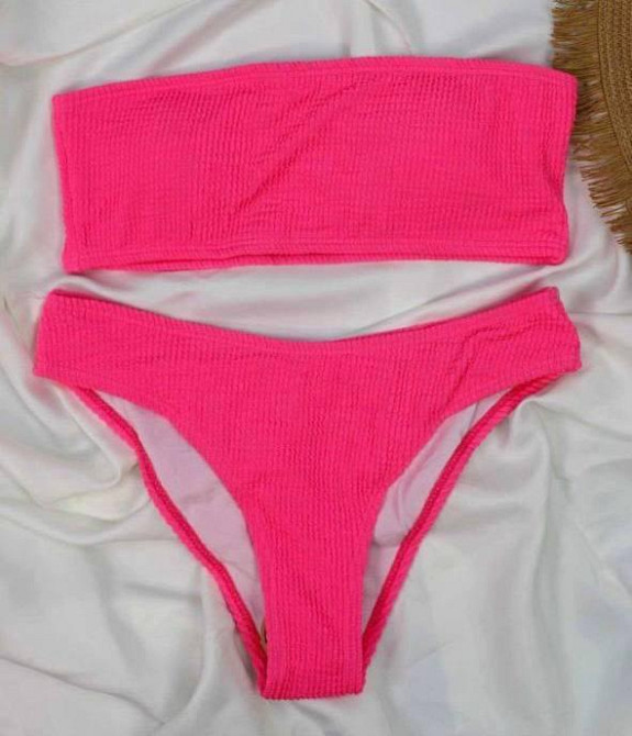 Купальник жіночий роздільний S Малиновий Харків - фото 1