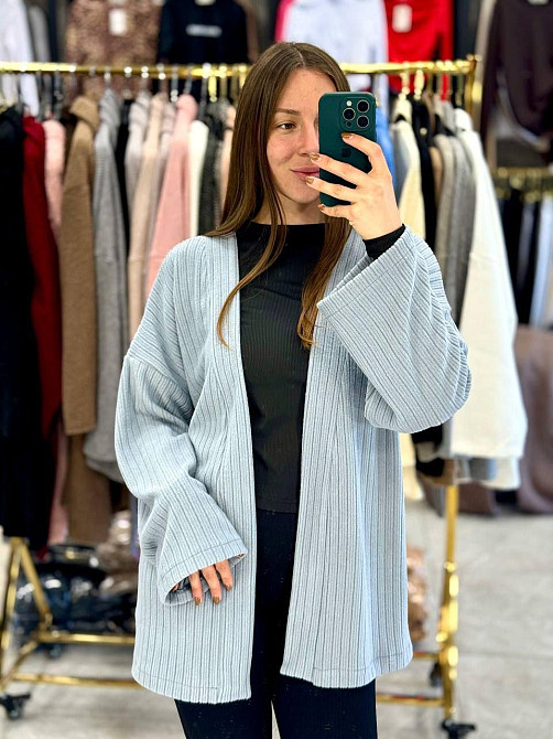 Женский базовый теплый кардиган ангора 