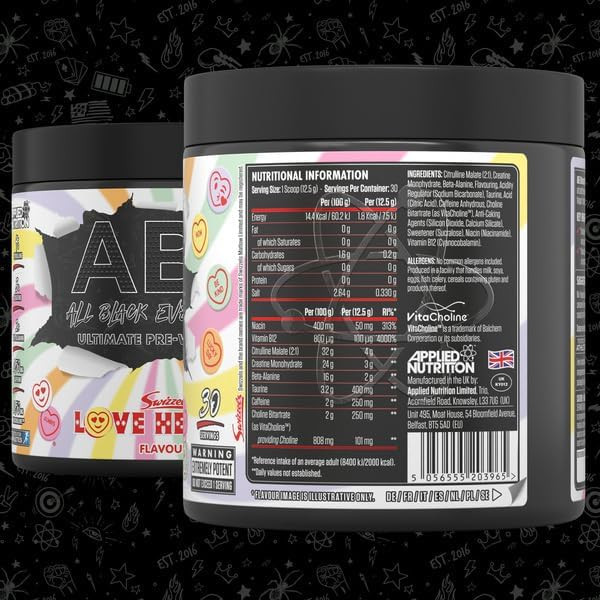 Предтренировочный комплекс Applied Nutrition ABE 315 g (Love Hearts) Луцк - изображение 2