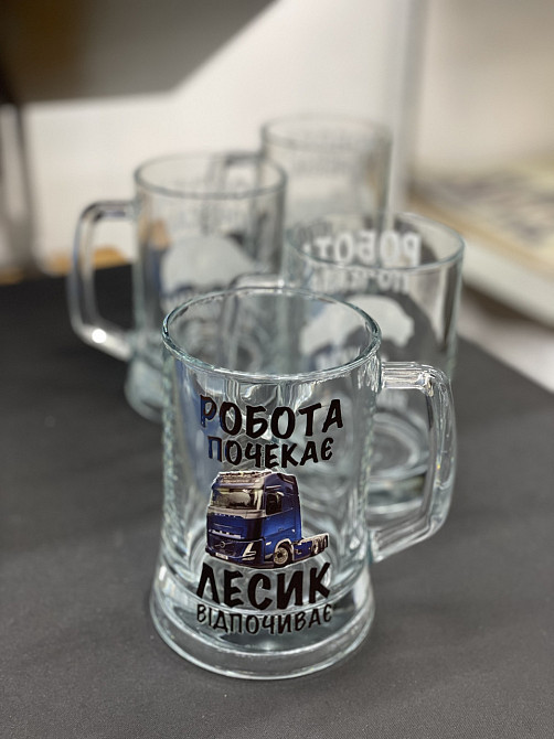 Пивний бокал з індивідуальним іменем / написом — персоналізований подарунок Чернівці - фото 2