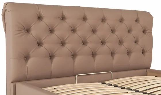 Кровать Двуспальная London Comfort 160 х 200 см Fly 2213 С подъемным механизмом и нишей для белья Светло-коричневый Киев