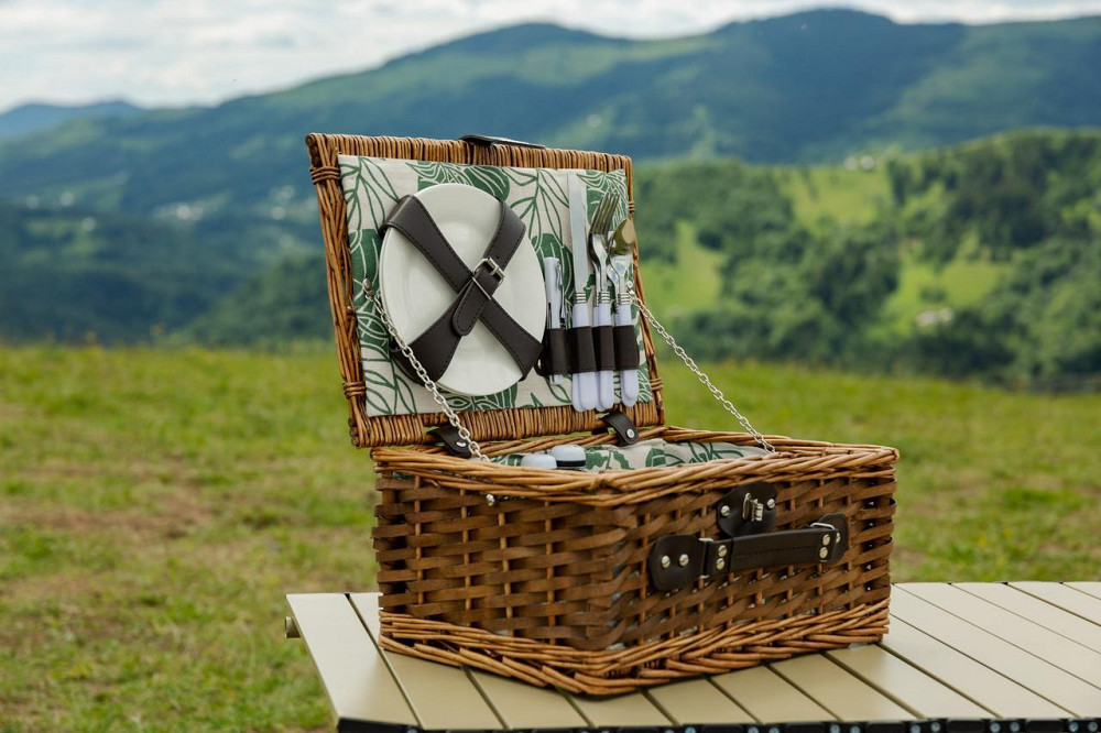 Пикниковая корзина на 2 человека 38x26 см Киев - изображение 8