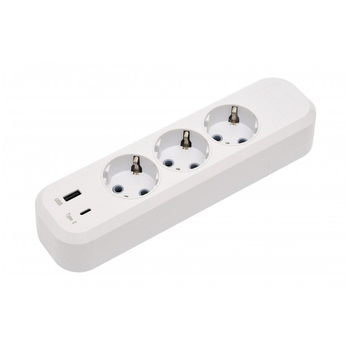 Колодка с заземлением 3 розетки LUXEL Benefice +USB+Type C Харьков - изображение 3