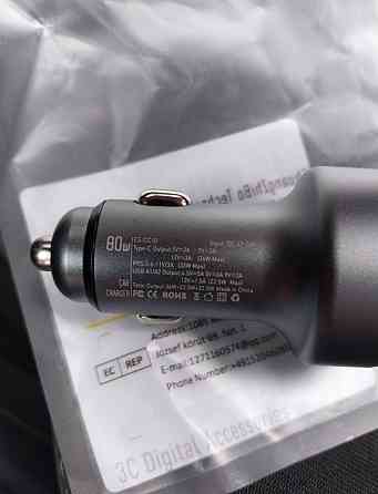 Автомобільне зарядне з вольтметром 80W 2USB, 1Type-C Essager Київ