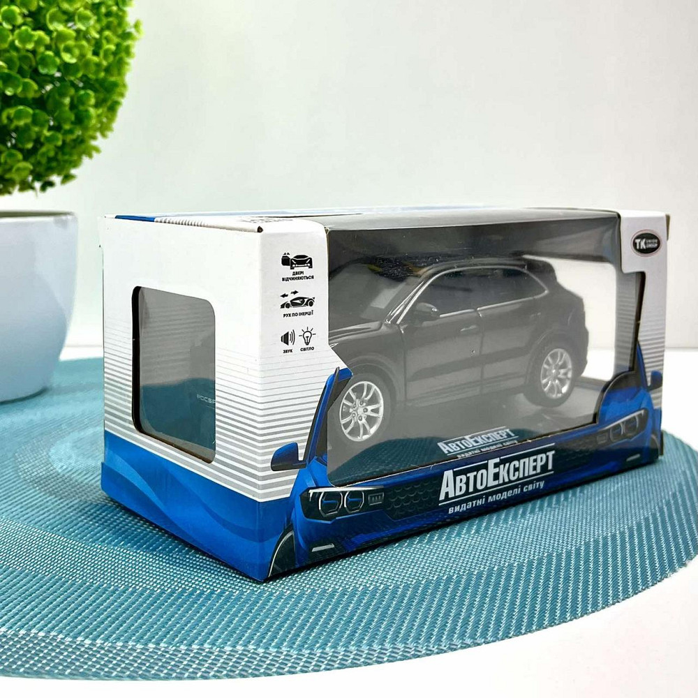 Машинка металева АвтоЕксперт Porsche Cayenne 5 1:32 світло/звук Темно-коричнева (24705) Чернігів - фото 3