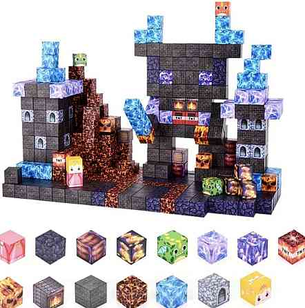 Конструктор магнитный майнкрафт 100 блоков, Minecraft. Харьков