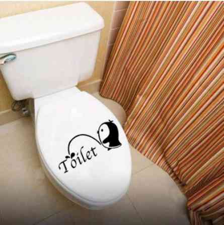 Наклейка на унітаз "Пінгвін" Київ