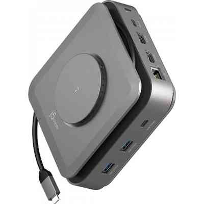 Порт-репликатор J5create Dock-Station USB-C 10-in-1 (HDMI/PD/USB-A/USB-C/LAN) (JCD3199-N) Винница