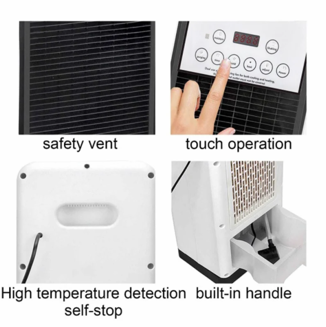 Підлоговий кондиціонер та обігрівач 3 в 1 DOMOTEC MS-1668, охолодження, обігрів, зволоження, пульт Одеса - фото 6