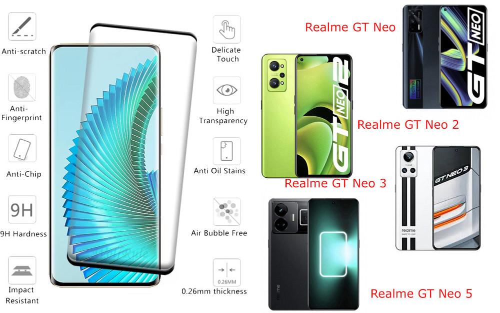 Захисне скло HyperGlass Pro для Realme GT Neo, GT Neo 2, GT Neo3, GT Neo5 – максимальна чутливість та захист Київ - фото 2